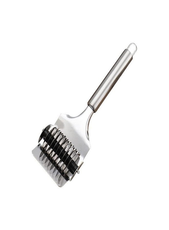 fashramp Pasta Noodle Cutter,High Grade Stainless Steel Pasta Spaghetti Maker Noodle Lattice Roller,Dough Cutter Mincer Kitchen Cooking Tools - Image 4